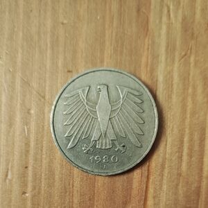1980 German Coin with Eagle Design